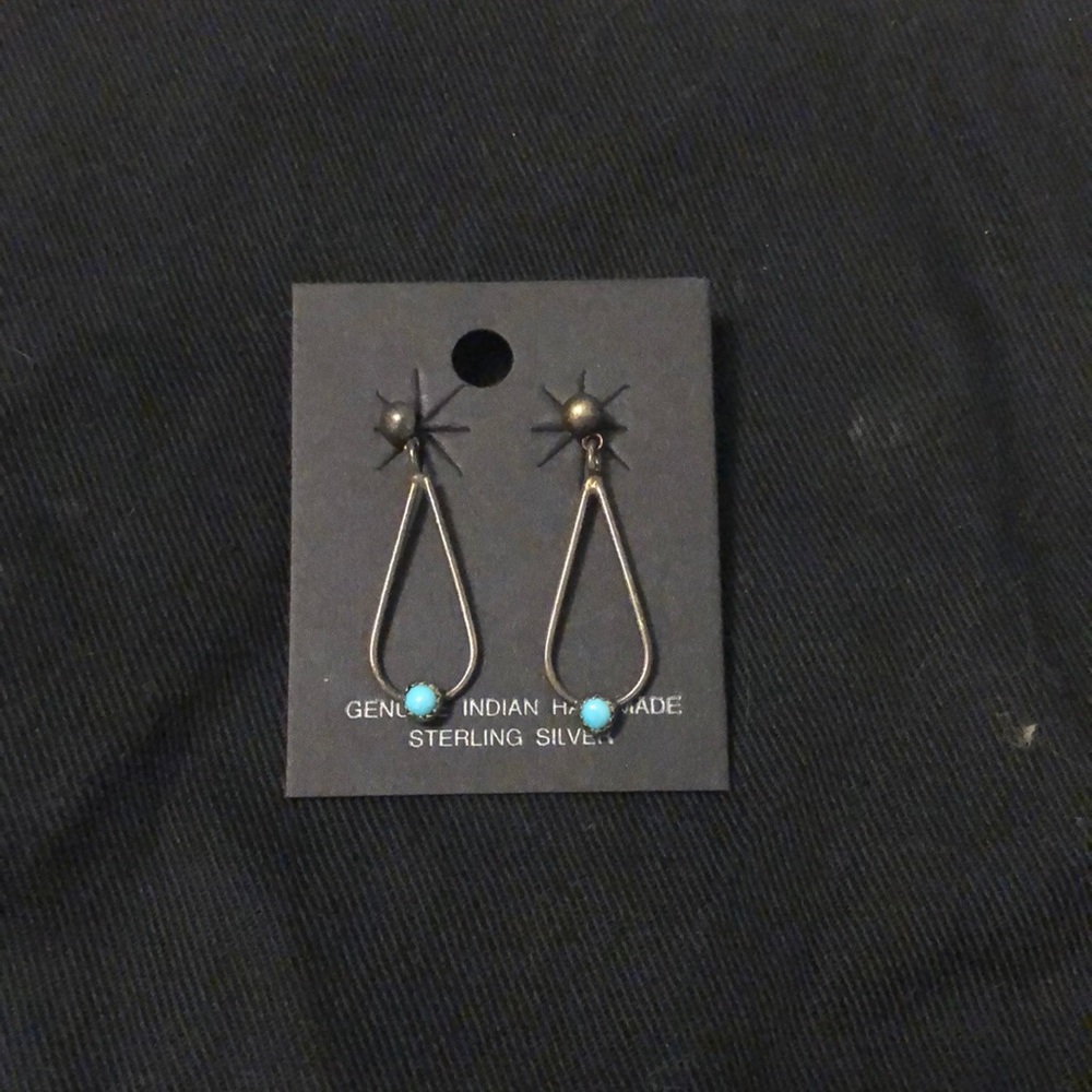Sterling Silver Genuine Navajo Earrings